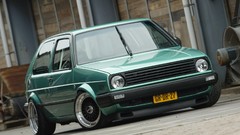 Cars low Volkswagen vehicles Volkswagen Golf front angle view 