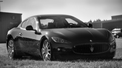 Cars Maserati grayscale vehicles