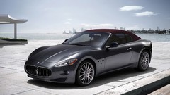 Cars Maserati vehicles black cars Maserati GranCabrio