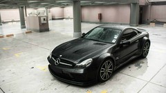 Cars matte colored mercedes slk