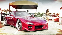 Cars mazda rx-7 red cars