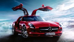 Cars Mercedes-Benz gullwing Mercedes-Benz SLS AMG E-Cell