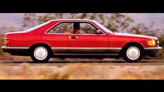 Cars Mercedes-Benz S-Class red cars 1981 Coupé Mercedes-Benz 