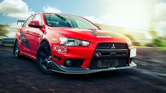 Cars Mitsubishi automobile vehicles red cars Mitsubishi Lancer 