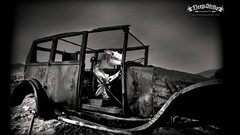 Cars monochrome rusted