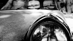 Cars monochrome sports cars grayscale Peugeot 406