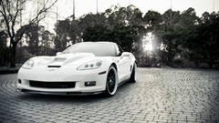 Cars monochrome vehicles chevrolet corvette zr1