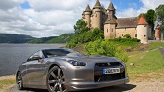 Cars Nissan Castles vehicles nissan gt-r front angle view