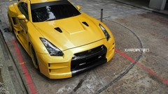 Cars nissan gtr yellow cars