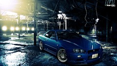 Cars Nissan Skyline R34 GT-R virtual tuning