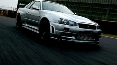 Cars Nissan vehicles motion blur Nissan Skyline nismo nissan 