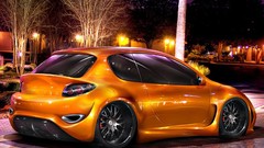 Cars orange cars X³ virtual tuning peugeot 206