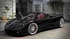 Cars pagani zonda Supercars black cars 3D renders
