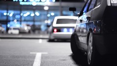 Cars parking blurred depth of field