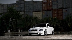 Cars parking Containers headlights Rims BMW M3 E92