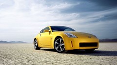 Cars perspective yellow cars Nissan Fairlady Z33 350Z