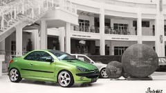 Cars Peugeot selective coloring