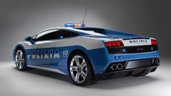 Cars police Lamborghini back