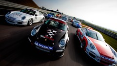 Cars Porsche front front view vehicles racing racing cars 