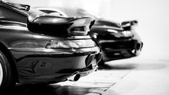 Cars Porsche monochrome turbo