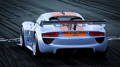 Cars Porsche vehicles porsche 918 German cars rear angle view 