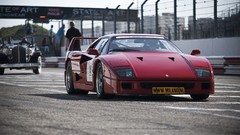 Cars races ferrari f40 red cars