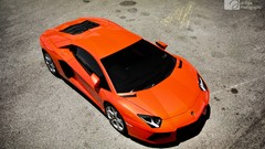 Cars races Lamborghini-Aventador