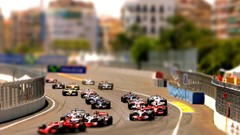 Cars races valencia circuits tilt-shift formula one