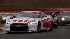 Cars racing Nissan GT-R