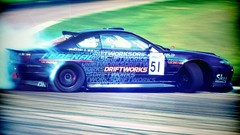 Cars racing Nissan Silvia S15 drifting cars