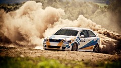 Cars rally dirt racing