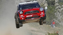 Cars rally jumping wrc Rally Car racing cars Mini Countryman WRC