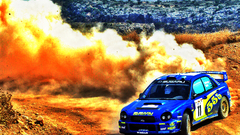 Cars rally Subaru Impreza