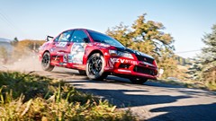 Cars rally vehicles racing racing cars red cars Mitsubishi 
