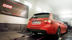 Cars red cars BMW E91 BBM