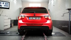 Cars red cars BMW E91 BBM