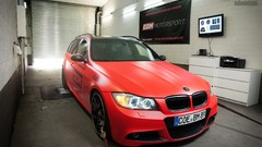 Cars red cars BMW E91 BBM