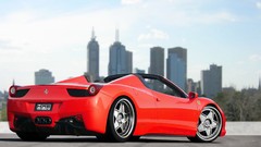 Cars red cars Ferrari 458 Spider f40 rims
