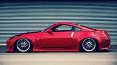 Cars red cars Nissan Fairlady Z33 350Z