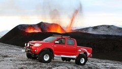 Cars red cars Toyota Hilux