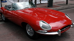 Cars retro red color