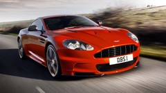 Cars roads aston martin dbs red cars