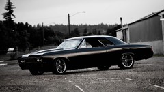 Cars roads classic cars muscle cars black cars Chevrolet 