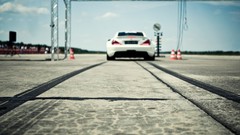 Cars roads depth of field Mercedes SL65 AMG Black Series