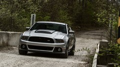 Cars roads Ford mustang