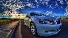 Cars roads skies HDR Photography Honda Accord