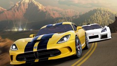 Cars roads sports cars dodge viper video games Forza Horizon