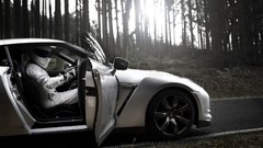 Cars roads streets open doors the stig Nissan GT-R R35 JDM 