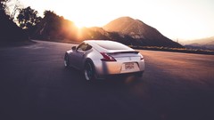 Cars roads sunlight nissan fairlady z34 370z