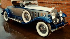 Cars roadster Cadillac brick wall classic cars 1930 V16